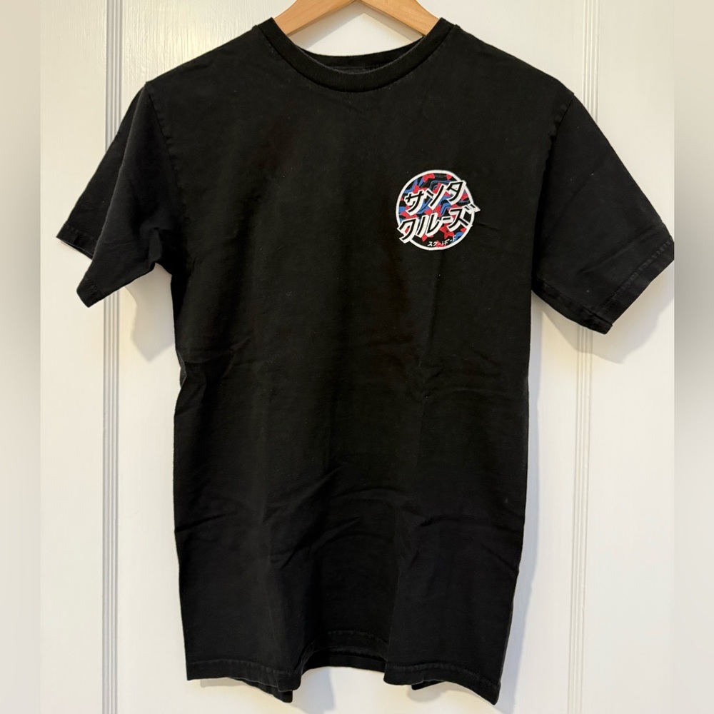 Black Santa Cruz Logo T Shirt